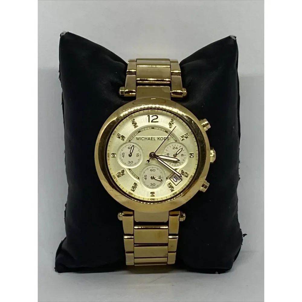 Michael Kors Parker MK5276 Women's Gold Stainless Steel Analog Dial Watch MP309